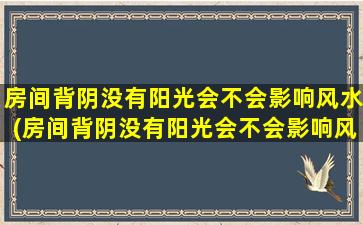 房间背阴没有阳光会不会影响风水(房间背阴没有阳光会不会影响风水运势)