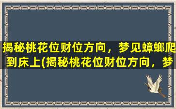 揭秘桃花位财位方向，梦见蟑螂爬到床上(揭秘桃花位财位方向，梦见蟑螂爬床，这是什么预兆？)