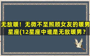 无敌暖！无微不至照顾女友的暖男星座(12星座中谁是无敌暖男？这些星座都有“温暖+贴心”的超能力！)