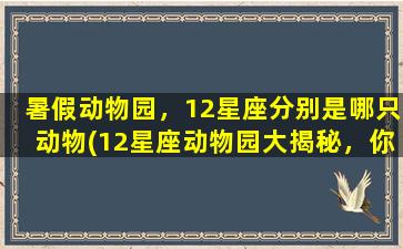 暑假动物园，12星座分别是哪只动物(12星座动物园大揭秘，你知道你的星座是哪个动物吗？！)