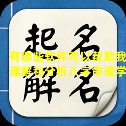 有哪些软件可以帮助我理解和分析八字命理学