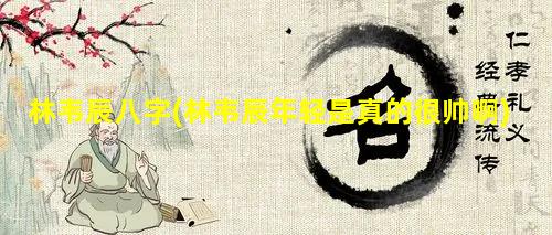 林韦辰八字(林韦辰年轻是真的很帅啊)