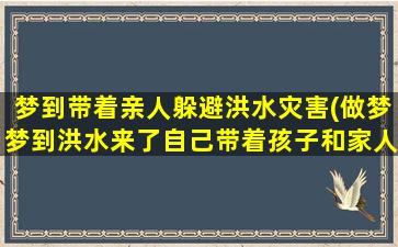 梦到带着亲人躲避洪水灾害(做梦梦到洪水来了自己带着孩子和家人躲洪水好吗)