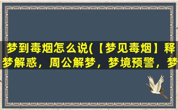 梦到毒烟怎么说(【梦见毒烟】释梦解惑，周公解梦，梦境预警，梦到毒烟意义分析)