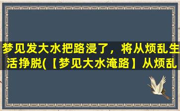 梦见发大水把路浸了，将从烦乱生活挣脱(【梦见大水淹路】从烦乱生活中脱颖而出)