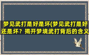 梦见武打是好是坏(梦见武打是好还是坏？揭开梦境武打背后的含义！)