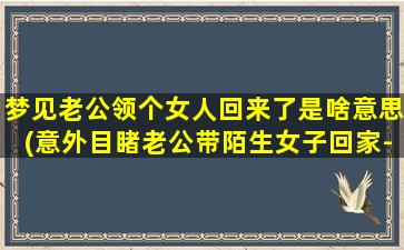 梦见老公领个女人回来了是啥意思(意外目睹老公带陌生女子回家-梦境解析)