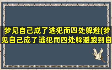 梦见自己成了逃犯而四处躲避(梦见自己成了逃犯而四处躲避跑到自己老家了)