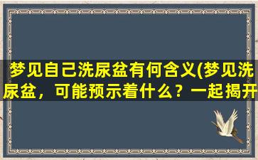 梦见自己洗尿盆有何含义(梦见洗尿盆，可能预示着什么？一起揭开梦境的*。)