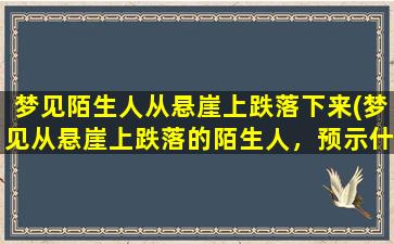 梦见陌生人从悬崖上跌落下来(梦见从悬崖上跌落的陌生人，预示什么？)