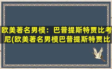 欧美著名男模：巴普提斯特贾比考尼(欧美著名男模巴普提斯特贾比考尼：身材、工作和生活全揭秘！)