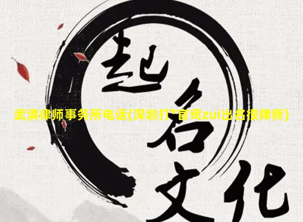 武清律师事务所电话(深圳打*官司zui出名很律师)