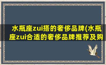 水瓶座zui搭的奢侈品牌(水瓶座zui合适的奢侈品牌推荐及购买攻略)