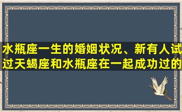 水瓶座一生的婚姻状况、新有人试过天蝎座和水瓶座在一起成功过的吗