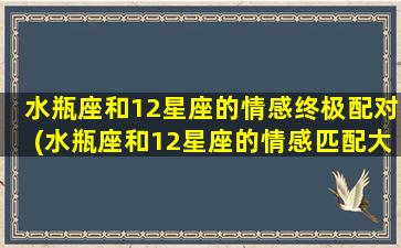 水瓶座和12星座的情感终极配对(水瓶座和12星座的情感匹配大揭秘)