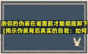 测你的伪装在谁面前才能彻底卸下(揭示伪装背后真实的自我：如何找到真正的自我并展现给恰当的人？)