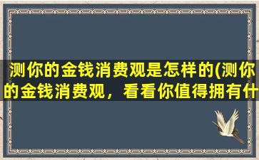 测你的金钱消费观是怎样的(测你的金钱消费观，看看你值得拥有什么样的财富)