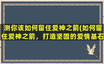 测你该如何留住爱神之箭(如何留住爱神之箭，打造坚固的爱情基石)