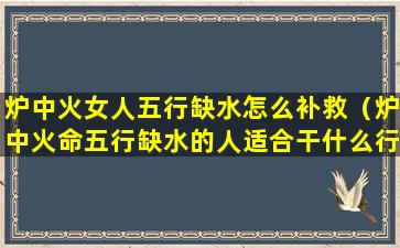 炉中火女人五行缺水怎么补救（炉中火命五行缺水的人适合干什么行业）