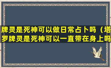 牌灵是死神可以做日常占卜吗（塔罗牌灵是死神可以一直带在身上吗）