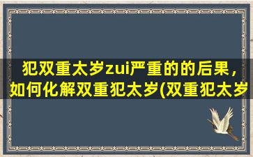 犯双重太岁zui严重的的后果，如何化解双重犯太岁(双重犯太岁如何化解，避免灾祸降临的方法介绍)