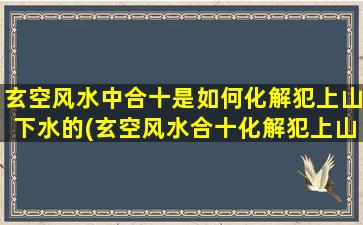 玄空风水中合十是如何化解犯上山下水的(玄空风水合十化解犯上山下水)