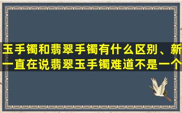 玉手镯和翡翠手镯有什么区别、新一直在说翡翠玉手镯难道不是一个意思吗