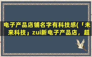 电子产品店铺名字有科技感(「未来科技」zui新电子产品店，超酷科技尽在其中！)