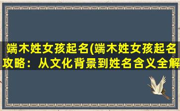 端木姓女孩起名(端木姓女孩起名攻略：从文化背景到姓名含义全解析)