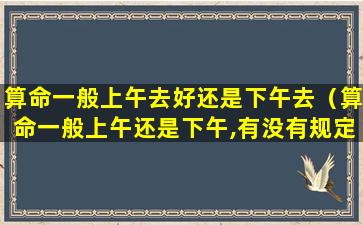 算命一般上午去好还是下午去（算命一般上午还是下午,有没有规定）