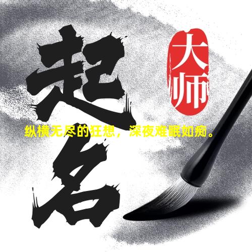 纵横无尽的狂想，深夜难眠如痴。