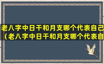 老八字中日干和月支哪个代表自己（老八字中日干和月支哪个代表自己喜欢）