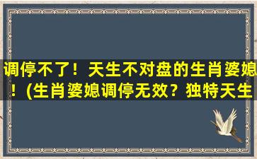 调停不了！天生不对盘的生肖婆媳！(生肖婆媳调停无效？独特天生不对盘的组合！)