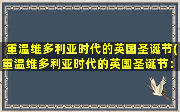 重温维多利亚时代的英国圣诞节(重温维多利亚时代的英国圣诞节：传统、浪漫、温馨)