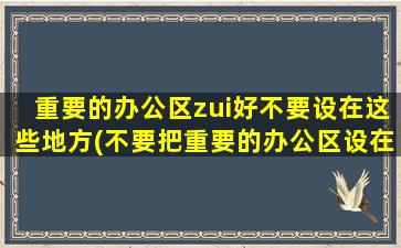 重要的办公区zui好不要设在这些地方(不要把重要的办公区设在这些地方：SEO优化建议)