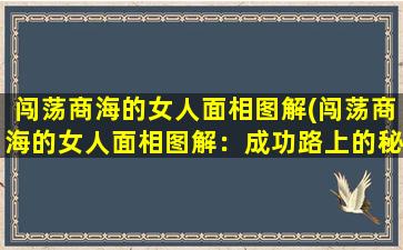 闯荡商海的女人面相图解(闯荡商海的女人面相图解：成功路上的秘诀)