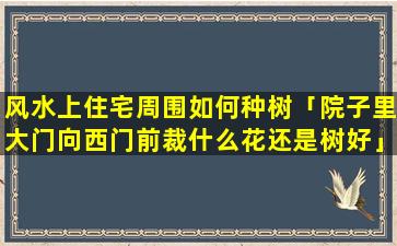 风水上住宅周围如何种树「院子里大门向西门前裁什么花还是树好」