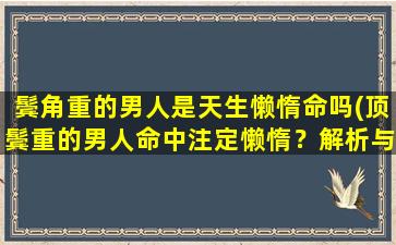 鬓角重的男人是天生懒惰命吗(顶鬓重的男人命中注定懒惰？解析与对策详解)